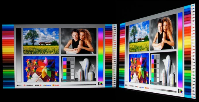 Blickwinkeleigenschaften vom OLED-Panel des MSI MPG 271QR QD-OLED X50