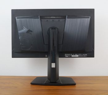 Ansicht Display hinten in der höchsten Stellung