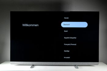 Installation: Spracheinstellung