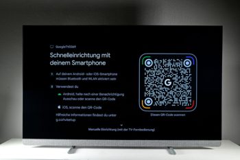 Installation: Schnelleinrichtung mit Smartphone via QR-Code