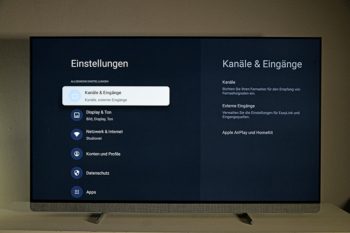 OSD: Kanäle und Eingänge