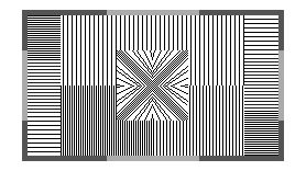 Ausschnitt aus der Bildmitte: So sehen die Linien im Original aus