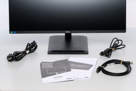 Lieferumfang des AOC Q27P4U
