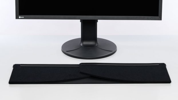 Lichtschutzblende zusammengefaltet