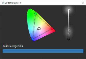 ColorNavigator: Kalibrierungsabschluss