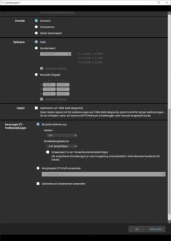 ColorNavigator: Manuelle Eingabe 2