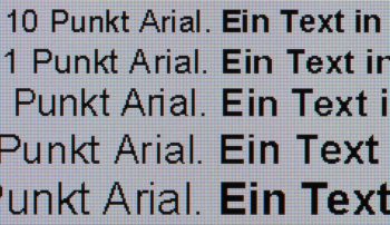 Textwiedergabe nativ, Vollbild