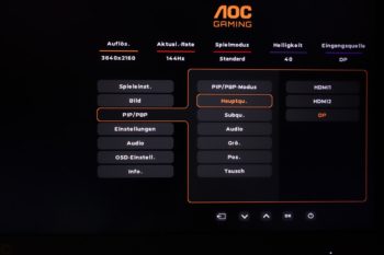 OSD: Picture in Picture und Picture by Picture sind vorhanden
