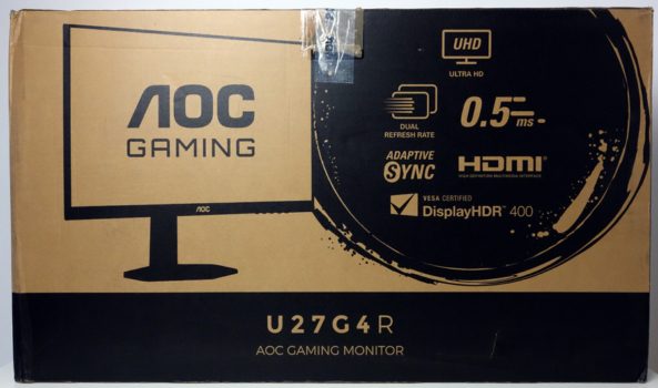 Verpackung des AOC U27G4R