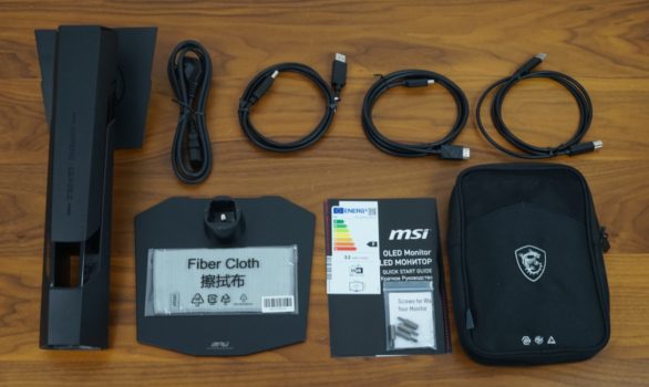 Lieferumfang des MSI MPG 341CQR QD-OLED X36