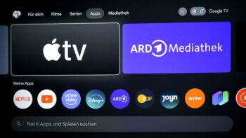 Google TV: Apps