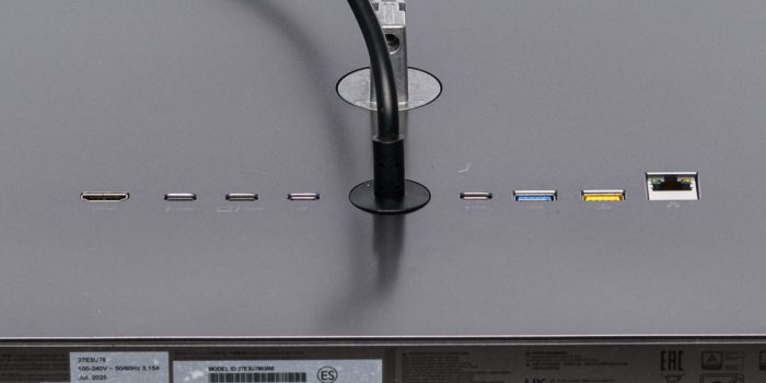 Anschl&uuml;sse des Philips 27E3U7903