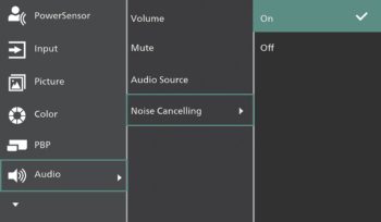 OSD: Audio-Einstellungen (Bild: Philips-Handbuch)