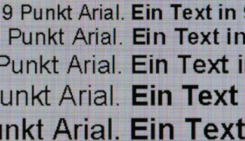 Textwiedergabe 3840 x 2160, Vollbild