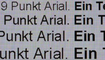 Textwiedergabe nativ, Vollbild