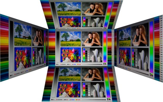 Horizontale und vertikale Blickwinkel vom IPS-Panel des ViewSonic VP2788-5K