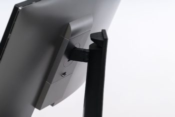 Ansicht seitlich: Drehgelenk nach rechts geschwenkt