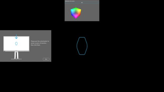 Colorbration+: Durchführung (Bild aus der ViewSonic-Software)