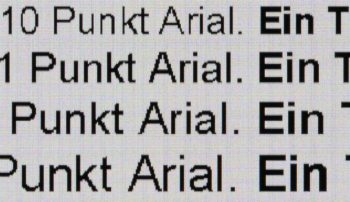 Textwiedergabe 3840 x 2160, Vollbild