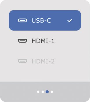 Nur rudiment&auml;res OSD f&uuml;r Helligkeit, Lautst&auml;rke, Signalquelle und Information