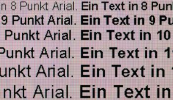 Textwiedergabe 1280 x 720, Vollbild