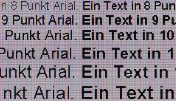 Textwiedergabe nativ, Vollbild