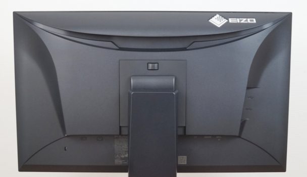 EIZO EV2400R R&uuml;ckseite mit &bdquo;l&auml;chelnder&ldquo; Mulde