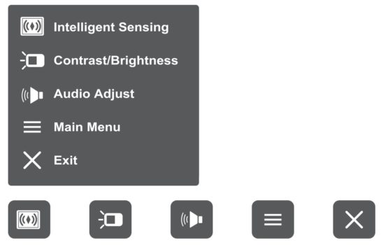 OSD: Vorgeschaltetes Schnellmen&uuml; (Bild: ViewSonic-Handbuch)