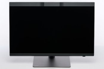 BenQ PD2770U Ansicht vorn in der niedrigsten Stellung