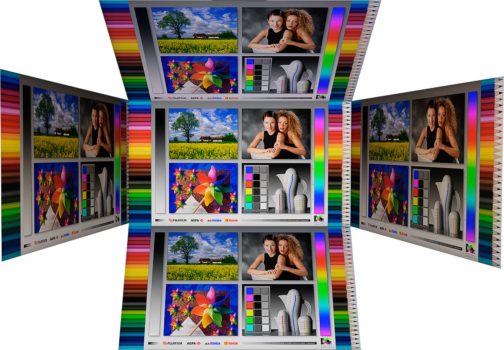 Horizontale und vertikale Blickwinkel vom IPS-Panel des BenQ PD2770U