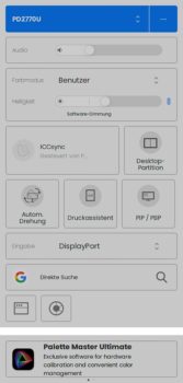 Display Pilot 2: Konfigurierbares Hauptmenü (Screenshot: Display Pilot 2)