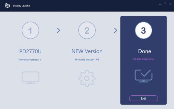 Firmware-Update mit Display QuicKit