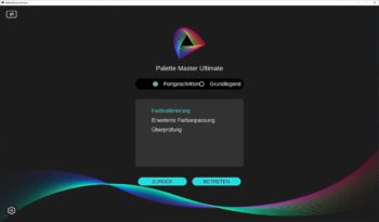 PMU: Workflow-Optionen (Screenshot: PMU)