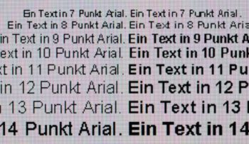 Textwiedergabe 1280 x 720, Vollbild