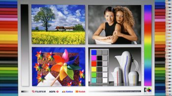 Acer H6815BD: Screenshot des Testbildes der Farbraumabdeckung