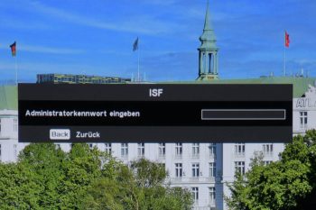 OSD: ISF-Men&uuml; ist nur mit Passwort zug&auml;nglich