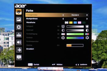 OSD: &bdquo;Standard&ldquo; bietet keine Einstellm&ouml;glichkeiten (ausgegraut)