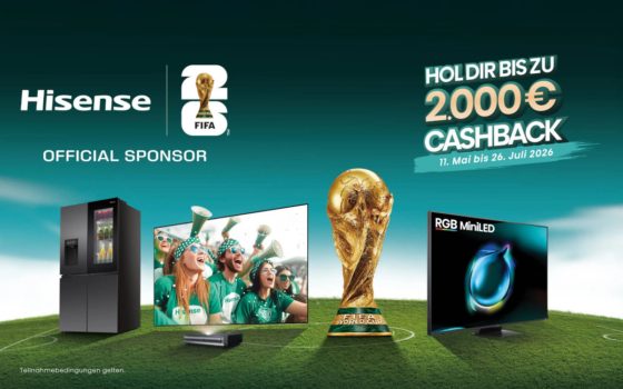 Hisense Cashback 2026 (Bild: Hisense)