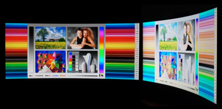Horizontale und vertikale Blickwinkel des VA-Panels