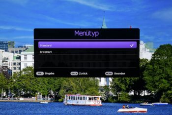 OSD: Menütyp