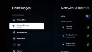 OSD: Smart-TV Netzwerk & Internet