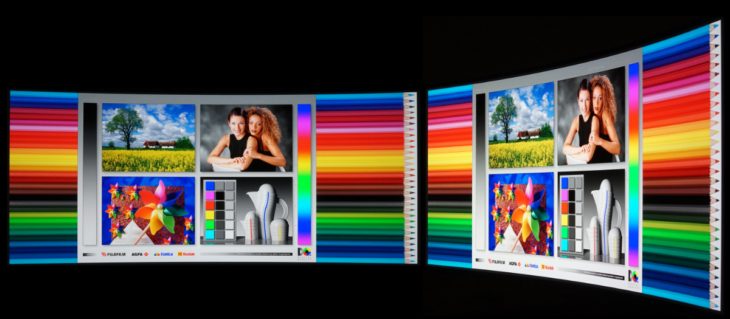 Blickwinkeleigenschaften vom OLED-Panel