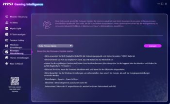 „Gaming Intelligence“: Firmware-Update