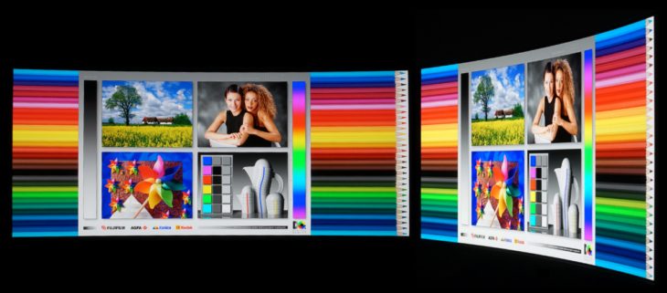 Blickwinkeleigenschaften vom OLED-Panel