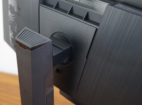 Gelenk f&uuml;r die ergonomischen Funktionen des Monitors