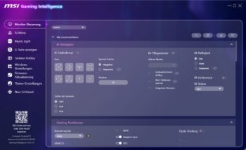 &bdquo;Gaming Intelligence&ldquo;: Monitor-Steuerung