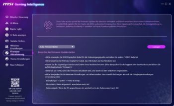 &bdquo;Gaming Intelligence&ldquo;: Firmware-Update