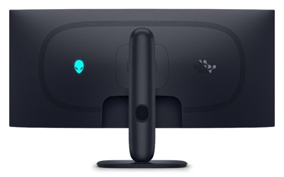 Dezente RGB-Beleuchtung des Logos auf der Gehäuserückseite (Bild: Dell)