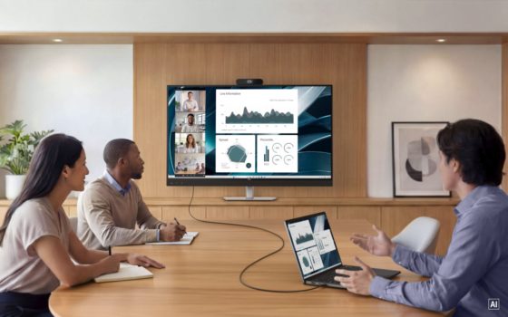 Dell P4326QEB (Bild: Dell, KI-generiert)
