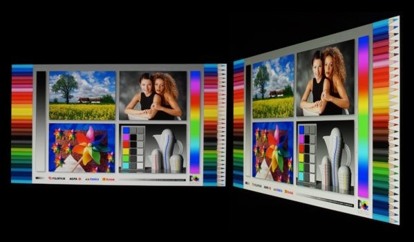 Blickwinkeleigenschaften vom OLED-Panel des Dell U3226Q